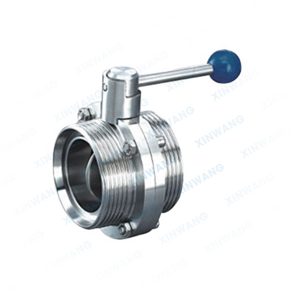 不锈钢卫生外螺纹式蝶阀