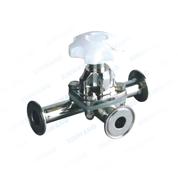 卫生级三通隔膜阀