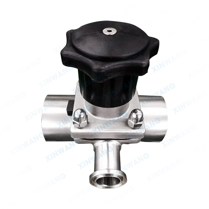 手动三通隔膜阀