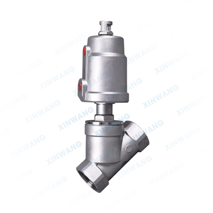 全不锈钢气动螺纹角座阀