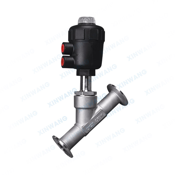 气动快装角座阀