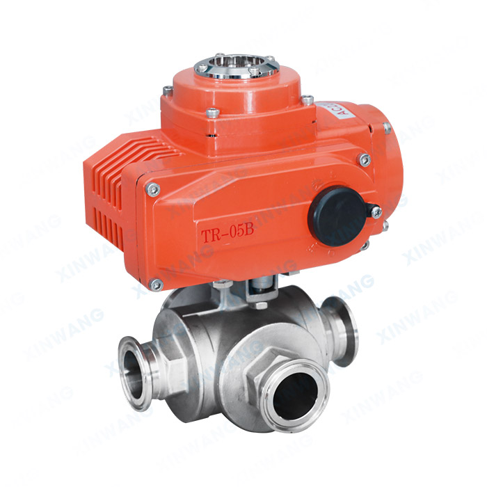 电动三通快装球阀