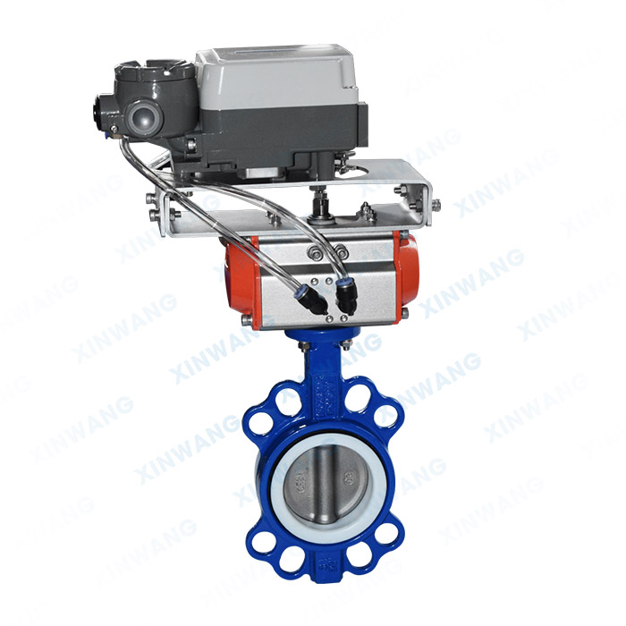 调节型气动对夹蝶阀