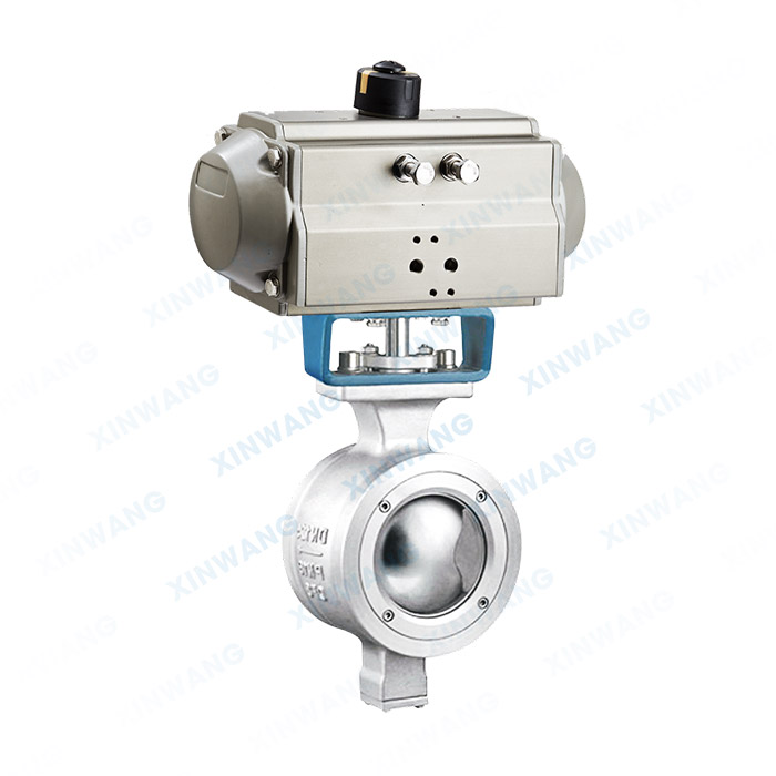 气动V型切断球阀