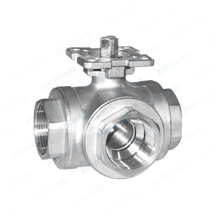 三通高平台内螺纹球阀