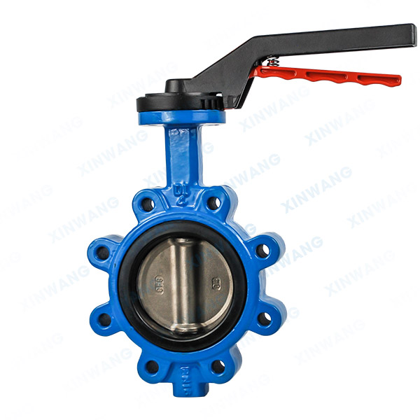 手动衬胶对夹蝶阀